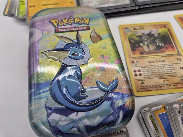 Bijzondere pokémonverzameling – vintage kaarten – gengar – charmander – rhydon – verzamelmap – ongeopend lycanroc gx-pakket - afbeelding 30 van  30