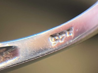 Bijzondere ring met natuurlijke edelstenen en diamant - afbeelding 5 van  5