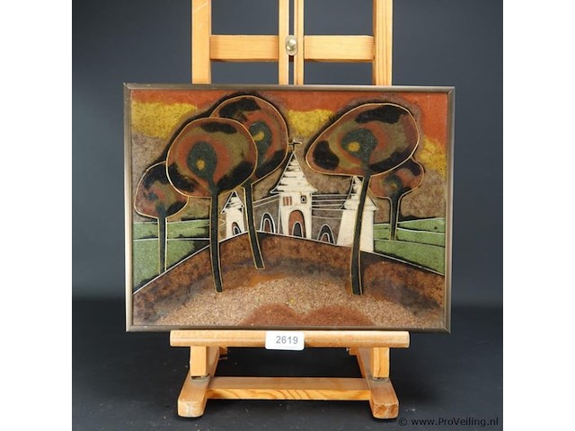 Bijzondere techniek ingelijst - afbeelding 1 van  5