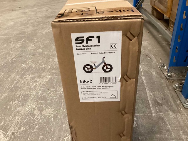 Bike8 sf1 - blauw - loopfiets - afbeelding 4 van  6