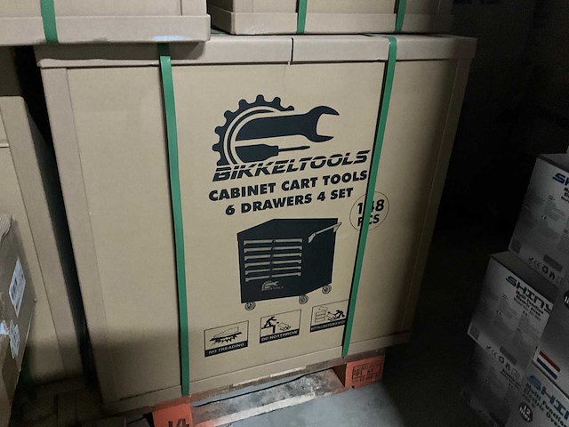 Bikkeltools 148 pcs gereedschapswagen - afbeelding 3 van  14