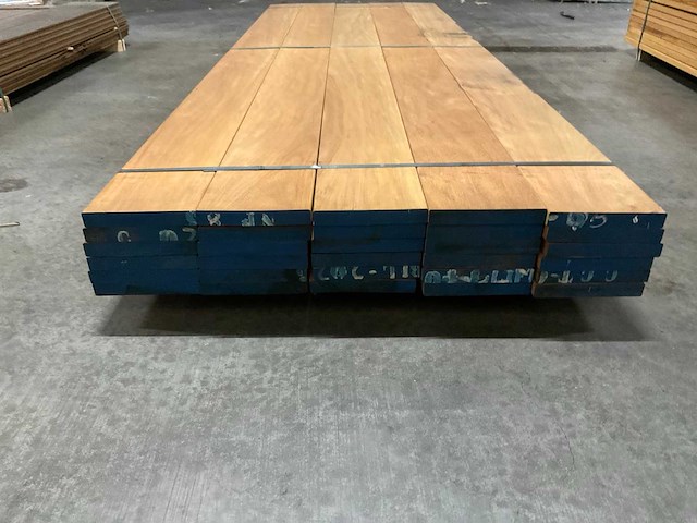 Bilinga planken 28x190 mm geschaafd (30x) - afbeelding 2 van  6