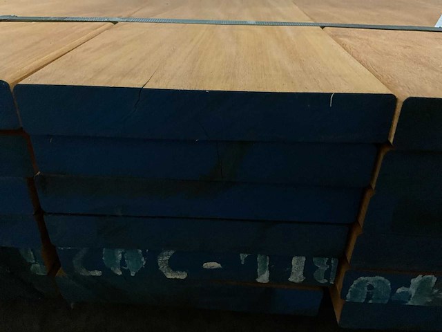 Bilinga planken 28x190 mm geschaafd (30x) - afbeelding 6 van  6