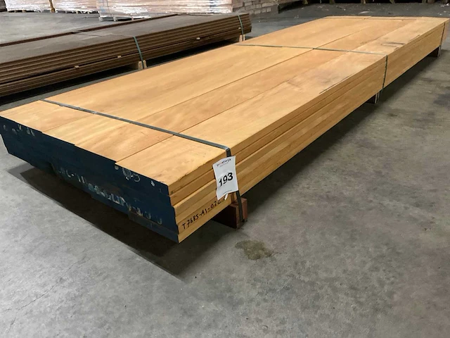 Bilinga planken 28x190 mm geschaafd (30x) - afbeelding 1 van  6
