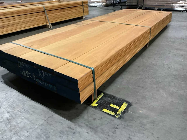 Bilinga planken 28x190 mm geschaafd (30x) - afbeelding 3 van  6
