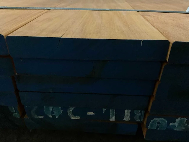 Bilinga planken 28x190 mm geschaafd (30x) - afbeelding 6 van  6
