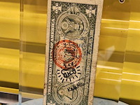Biljet 1 dollar, pop art, stift, 1989 - afbeelding 1 van  3