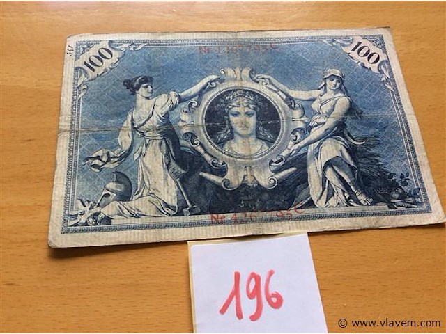 Biljet 100 duitse mark 1903. - afbeelding 2 van  2