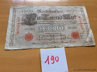 Biljet 1000 duitse mark 1910. - afbeelding 1 van  2