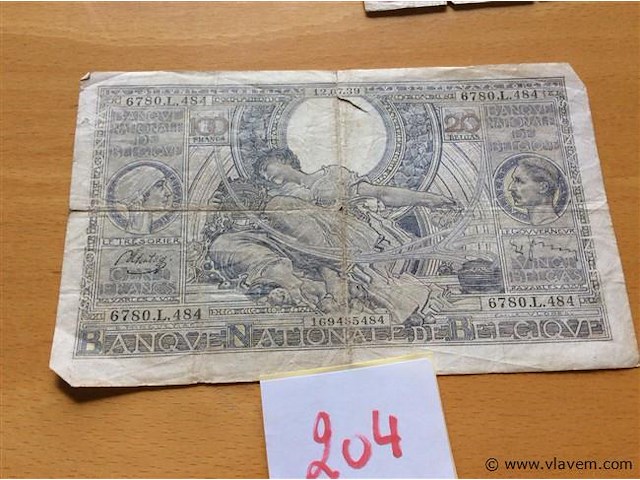 Biljet 100fr 1939. - afbeelding 1 van  2