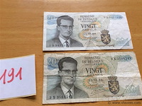 Biljet 20fr belgisch 2st 1964. - afbeelding 1 van  2