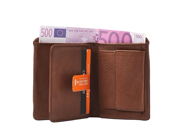 Billfold dr amsterdam, chestnut - afbeelding 3 van  5