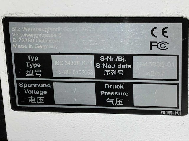 Bilz isg 3400 tlk-11 gereedschap inductie krimpmachine - afbeelding 8 van  8