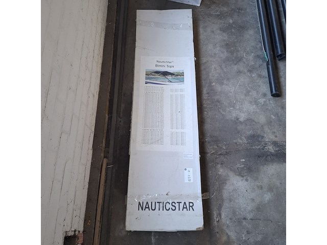 Bimini top, nauticstar, 3 bow | 183x91x231-243, navy blue - afbeelding 1 van  4