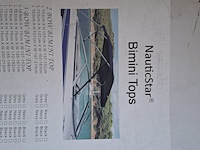 Bimini top, nauticstar, 3 bow | 183x91x231-243, navy blue - afbeelding 3 van  4