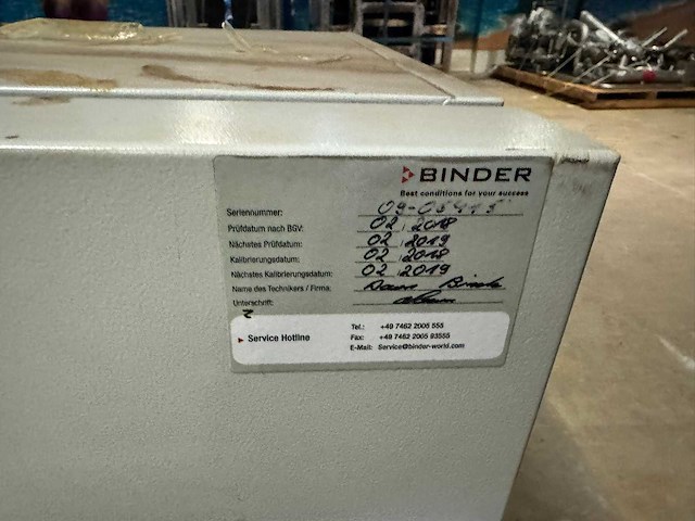 Binder - 9120-0093 - climate cabinets (2x) - afbeelding 10 van  10