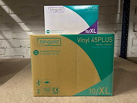 Bingold - vinyl 45plus - latex- en poedervrije wegwerphandschoenen maat xl (10000x) - afbeelding 1 van  3