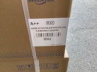 Binnen en buiten unit airconditioning 12000 btu, aux, asw-h12c5e4/far3di-co idu, wit - afbeelding 2 van  3