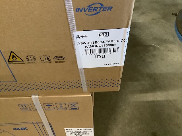 Binnen en buiten unit airconditioning 18000 btu, aux, asw-h18e0c4/far3di-c0 odu., wit - afbeelding 4 van  5