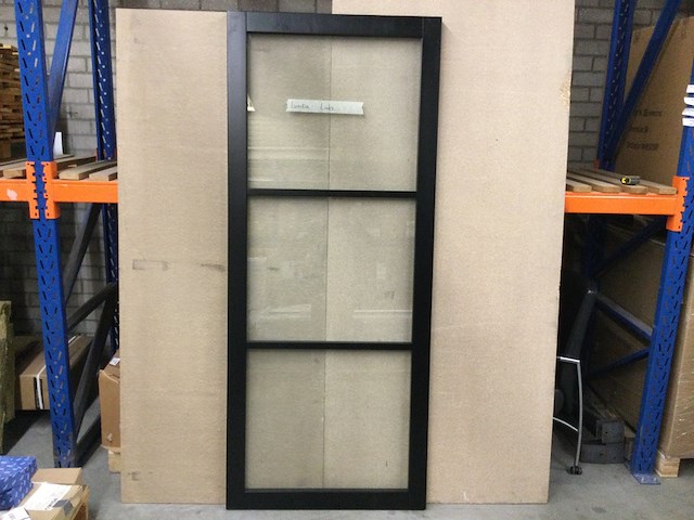 Binnendeur 3-ruits, stomp - afbeelding 1 van  4