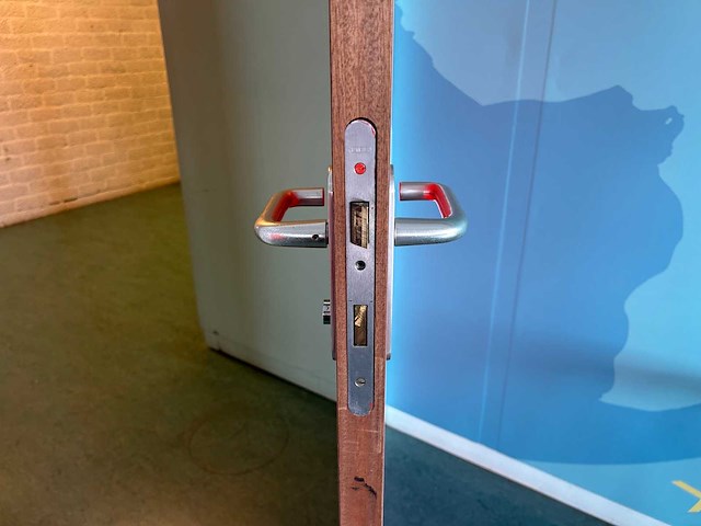 Binnendeur, met insteekslot en deurkrukken. (4x) - afbeelding 4 van  4