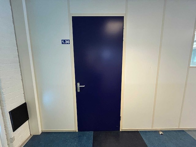 Binnendeur, met insteekslot en deurkrukken. (6x) - afbeelding 1 van  5