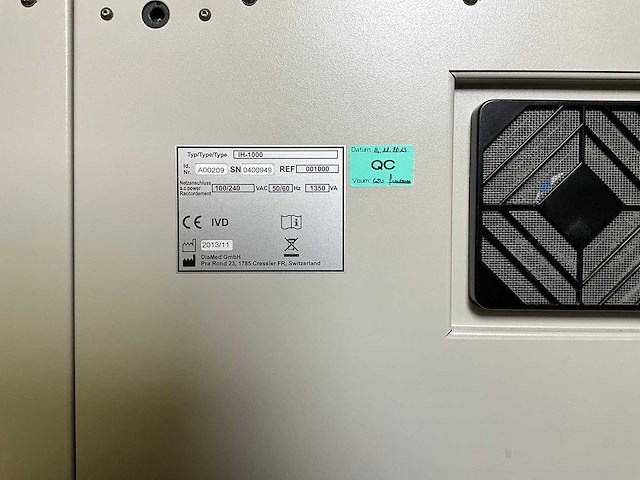 Bio-rad - 2013 - ih-1000 - immunohematologie analyzer - afbeelding 8 van  8