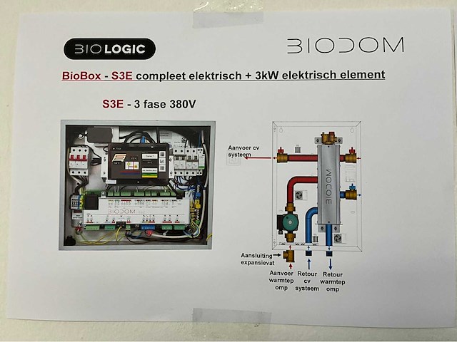 Biodom 6,5 kw warmtepomp monoblok inverter met geavanceerde controller - afbeelding 5 van  14