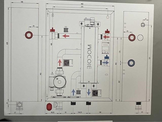 Biodom 9,2 kw warmtepomp monoblok inverter met geavanceerde controller - afbeelding 3 van  15
