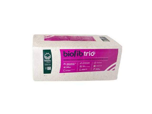 Biofib - trio 120 mm (8 pak = 28.8 m2) - 1200 mm x 600 mm x 120 mm - isolatie - afbeelding 1 van  6