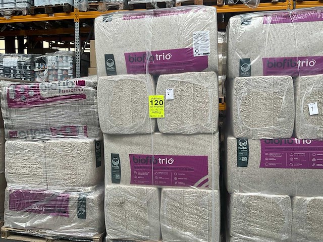 Biofib - trio 120 mm (8 pak = 28.8 m2) - 1200 mm x 600 mm x 120 mm - isolatie - afbeelding 4 van  6