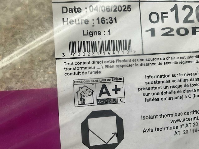Biofib - trio 120 mm (8 pak = 28.8 m2) - 1200 mm x 600 mm x 120 mm - isolatie - afbeelding 6 van  6