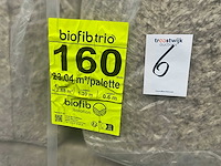 Biofib - trio 160 mm (8 pak = 23,04 m2) - 1200 mm x 600 mm x 160 mm - isolatie - afbeelding 4 van  5