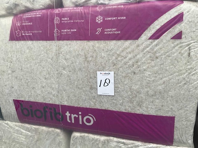 Biofib - trio 60 mm (8 pak = 57,6 m2) - 1250 mm x 600 mm x 60 mm - isolatie - afbeelding 5 van  6