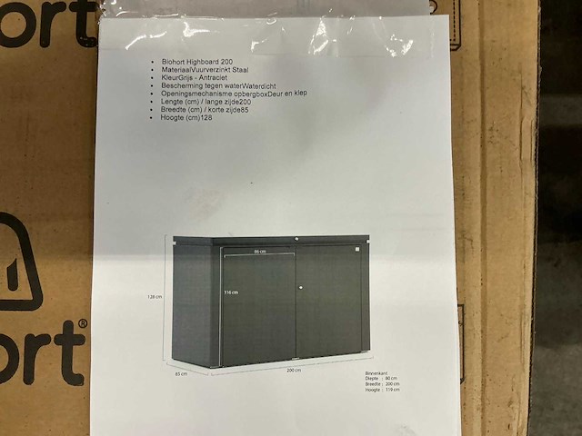 Biohort - highboard 200 - biohort highboard 200 - afbeelding 3 van  3