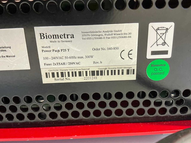 Biometra p25t krachtpak - afbeelding 7 van  7
