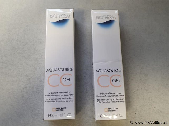 Biotherm aquasource kleurcorrigerende vochtinbrengende gel cc gel 30ml - 2 stuks - afbeelding 1 van  3
