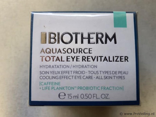 Biotherm aquasource oogcontourgel total eye revitalizer 15ml - afbeelding 1 van  3