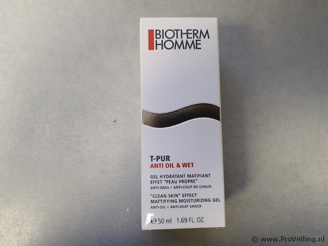 Biotherm homme mattende vochtinbrengende gel t-pur 50ml - afbeelding 1 van  3