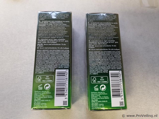 Biotherm skin oxygen antioxidant serum strengthening concentrate 50ml - 2 stuks - afbeelding 2 van  3