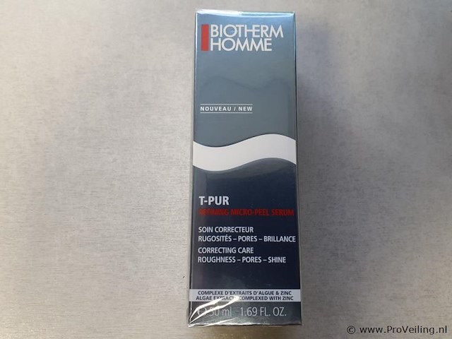Biotherm t-pur micro-peel gezichtsserum refining micro-peel serum 50ml - afbeelding 2 van  3