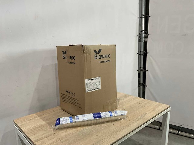 Bioware - blanco - plastic bekers 0,25 l (12000x) - afbeelding 2 van  6