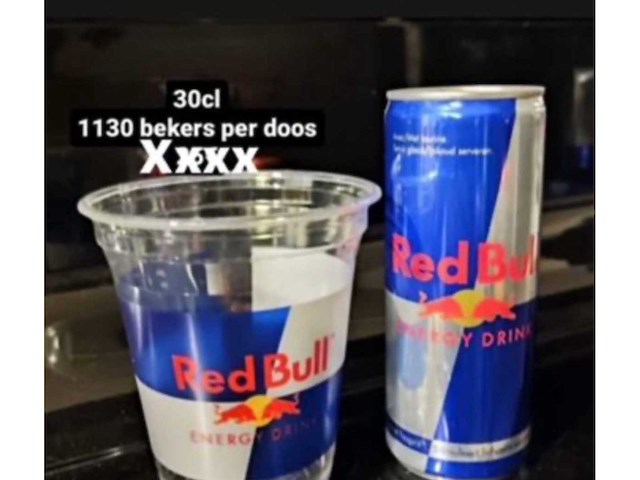 Bioware - redbull - plastic bekers 300 cc (4480x) - afbeelding 1 van  4