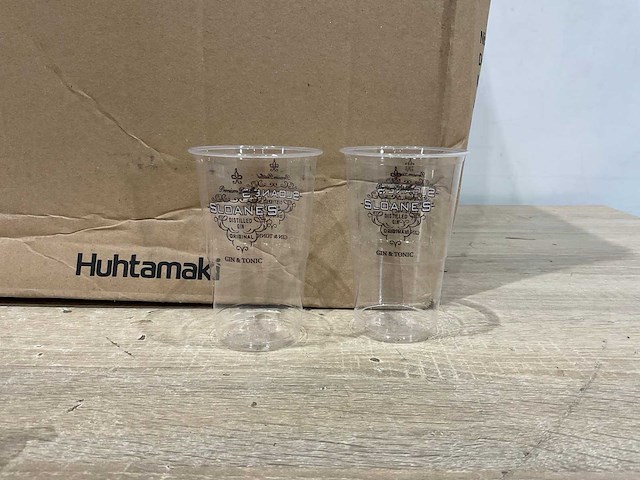 Bioware - sloanes gin&tonic - plastic bekers 0,3 l (4480x) - afbeelding 4 van  6