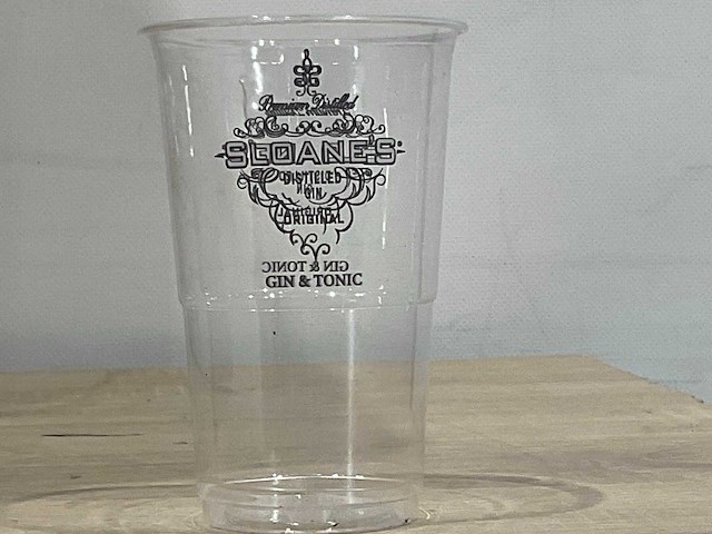 Bioware - sloanes gin&tonic - plastic bekers 0,3 l (4480x) - afbeelding 5 van  6