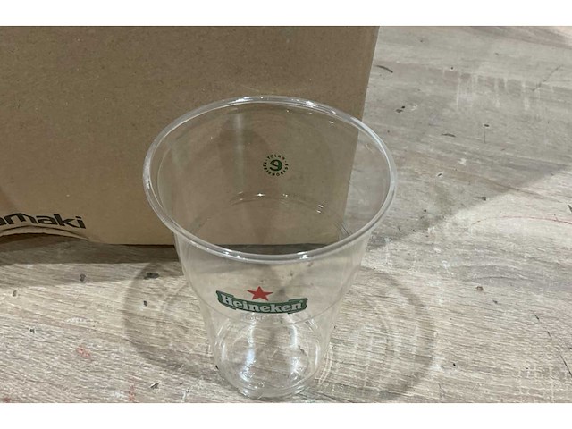 Bioware heineken plastic bekers 0,4 liter (4480x) - afbeelding 3 van  5