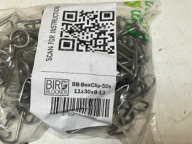 Birdblocker 756007 boxclips zak a 50 stuks (2500x) - afbeelding 6 van  6