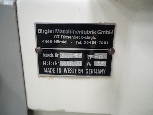 Birgter maschinenfabrik gmbh - afbeelding 9 van  9
