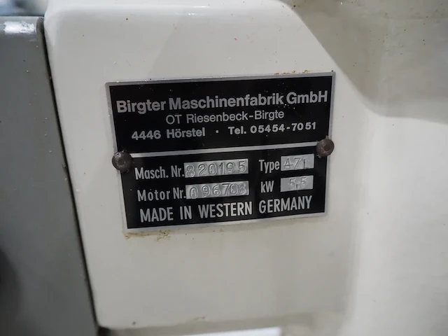 Birgter maschinenfabrik gmbh - afbeelding 9 van  9