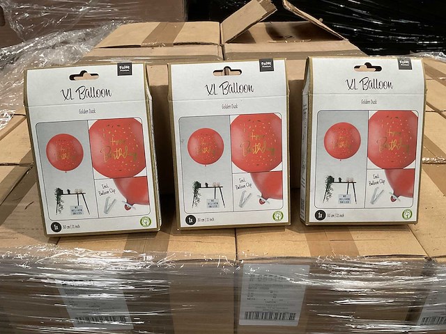 Birthday ballon golden dusk xl (400x) - afbeelding 1 van  4